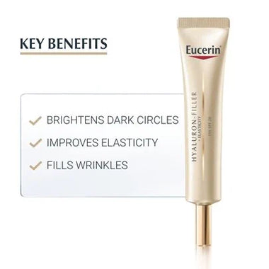 Eucerin Hyaluron-Filler+Elasticity Eye Cream SPF15 15ml - QH Clothing