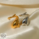 18k gold exaggerated personalized love wrap design open ring - QH Clothing