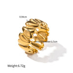 18K gold exquisite and fashionable love design ring - QH Clothing