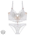 Eyelash Lace Bra Set - Clothing