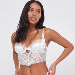 Eyelash Lace Bra Set - Clothing