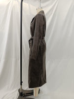 Distressed Faux Leather Fall Coat - QH Clothing