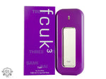 Purple FCUK3 Her perfume in FCUK FCUK 3 Eau de Toilette 100ml Spray bottle