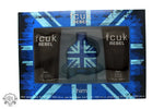 FCUK Rebel For Him Presentset 100ml EDT + 200ml Shower Gel + 200ml Aftershave Balm - Fragrance