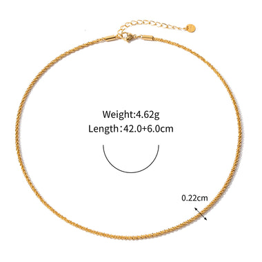 18K Gold Noble Simple Sparkling Glitter Design Necklace - QH Clothing