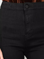 Slim Fit Stretch Flared Denim Pants - QH Clothing