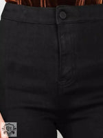 Slim Fit Stretch Flared Denim Pants - QH Clothing