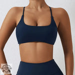 Crisscross Beauty Back Exercise Underwear Brushed Nude Feel Yoga Clothes Running Workout Bra Quick Drying Yoga Vest - Quality Home Clothing| Beauty