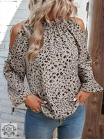 Floral Chiffon Ruffle Blouse - QH Clothing