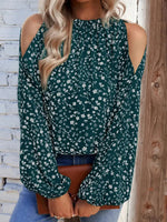 Floral Chiffon Ruffle Blouse - QH Clothing