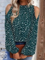 Floral Chiffon Ruffle Blouse - QH Clothing