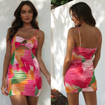 Floral Cutout Bodycon Dress - QH Clothing