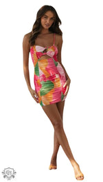 Floral Cutout Bodycon Dress - QH Clothing