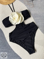 Boho Floral Cutout Swimsuit - QH Clothing