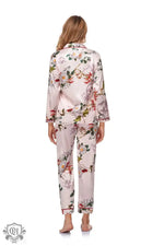 ​Silk Floral Lounge Pajama Set -  QH Clothing