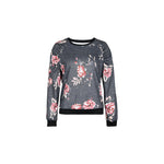 Floral Print Sweatshirt for Autumn - QH Clothing