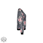 Floral Print Sweatshirt for Autumn - QH Clothing