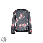 Floral Print Sweatshirt for Autumn - QH Clothing