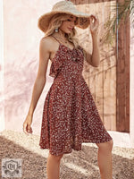 Summer Floral Strap Dress Sexy Backless Slim Women Dress - Quality Home Clothing| Beauty