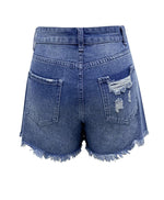 Frayed Tassel Denim Shorts - QH Clothing