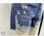 Frayed Tassel Denim Shorts - QH Clothing