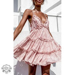 Spring/summer Fresh Sweet Digital Printed Lace Dress - Quality Home Clothing| Beauty