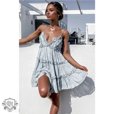 Spring/summer Fresh Sweet Digital Printed Lace Dress - Quality Home Clothing| Beauty