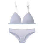 Front Closure Bra Set - S / Gray - Clothing