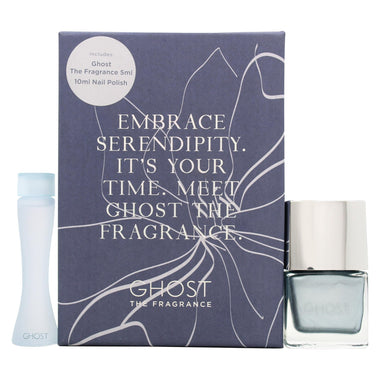 Ghost Original Presentset 5ml EDT + 10ml Ghost Metallic Blue Nagellack - Fragrance