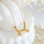 18K gold trendy and fashionable lotus flower with round bead design light luxury style anklet - QH Clothing