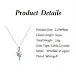 Elegant Solitaire Diamond Pendant Necklace for Mother's Day -  QH Clothing