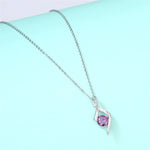 Elegant Solitaire Diamond Pendant Necklace for Mother's Day -  QH Clothing