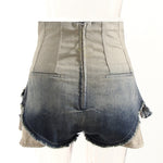 Gradient Ombre High Waist Denim Shorts - QH Clothing