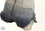 Gradient Ombre High Waist Denim Shorts - QH Clothing