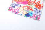 Graffiti Print Shorts Set - Clothing