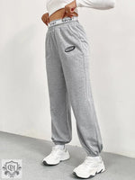 Spring Gray Wide Leg Dance Pants - QH Clothing