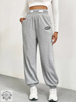 Spring Gray Wide Leg Dance Pants - QH Clothing