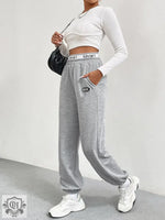 Spring Gray Wide Leg Dance Pants - QH Clothing