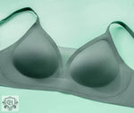 Green V-Neck Bra Set - Clothing