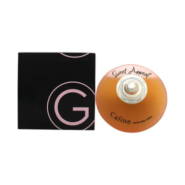 Round perfume bottle and square box of Gres Parfums Caline Sweet Appeal Eau de Toilette