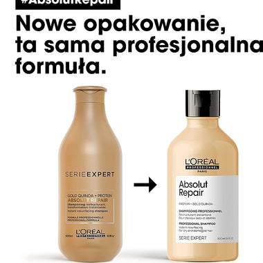 L'Oreal Professionnel Serie Expert Absolut Repair Gold Quinoa & Protein Shampoo 500ml - QH Clothing