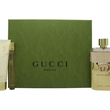 Gucci Guilty Pour Femme Gift Set 90ml EDP + 10ml EDP + 50ml Body Lotion - Fragrance