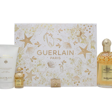 Guerlain Aqua Allegoria Forte Mandarine Basilic Gift Set 125ml EDP + 7.5ml EDP + 75ml Body Lotion - Fragrance