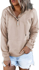 Casual Hooded Drawstring Pocket Hoodie - QH Clothing