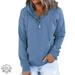 Casual Hooded Drawstring Pocket Hoodie - QH Clothing