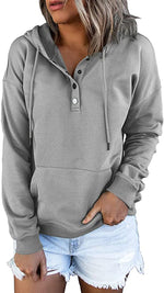 Casual Hooded Drawstring Pocket Hoodie - QH Clothing