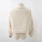 Drawstring Loose Sweater Coat - QH Clothing