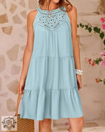 Halter Lace A-Line Summer Dress - QH Clothing