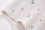 Halter Vest & Shorts with Rhinestones - Clothing