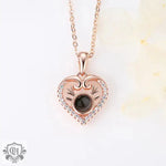 Heart's Enchantment: Diamond Antler Projection Necklace -  QH Clothing